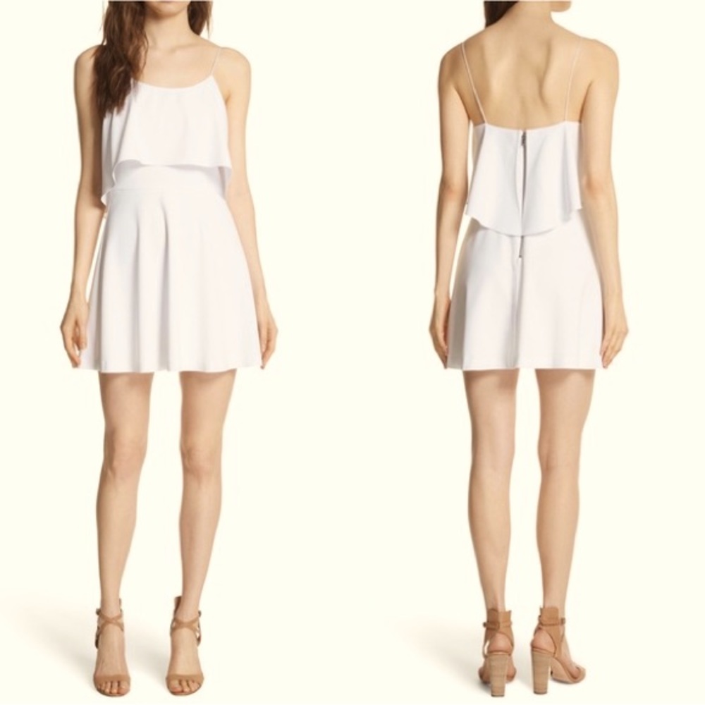 NWOT Alice + Olivia Kipp Layered Ruffle Short Dress